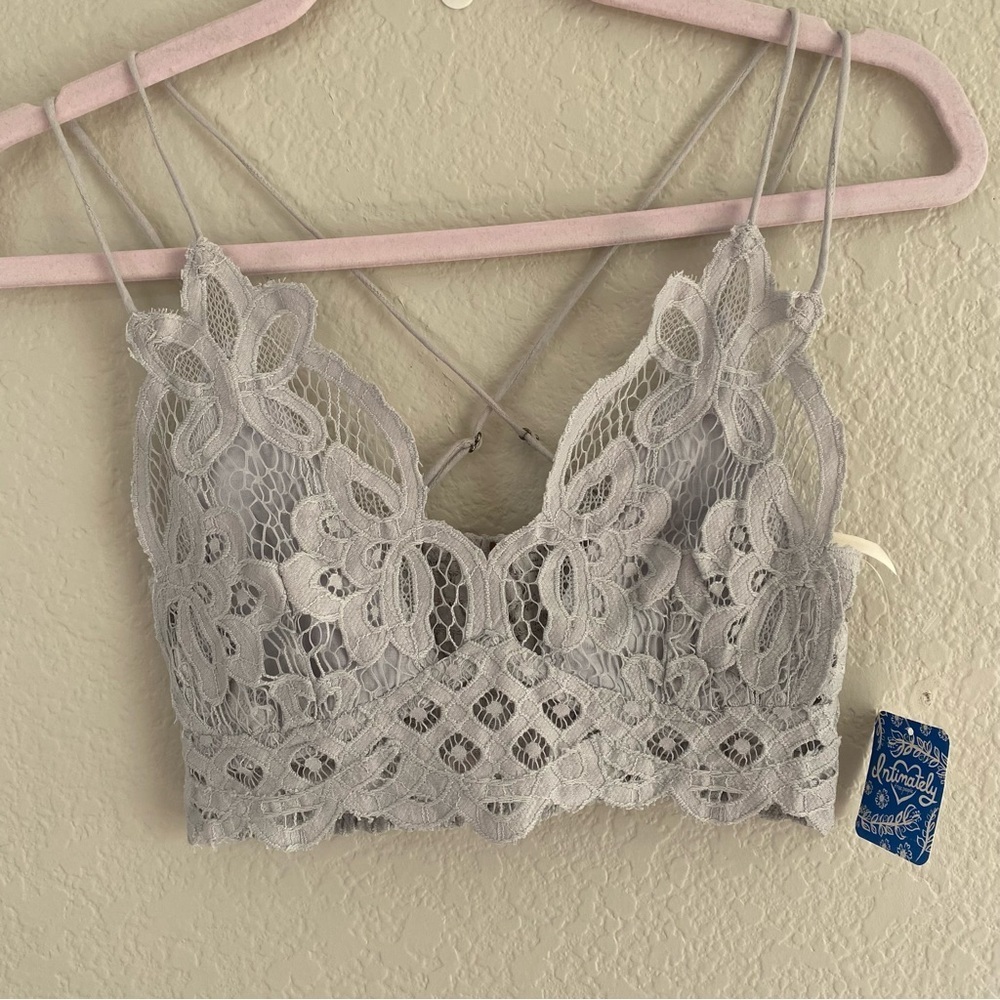 FREE PEOPLE Lace Adella Bralette Tank-Top Camisole